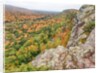 A view from summit peak of Lake of the Clouds looking into the Big Carp River Valley in autumn at Po by Anonymous