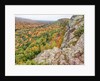 A view from summit peak of Lake of the Clouds looking into the Big Carp River Valley in autumn at Po by Anonymous