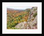 A view from summit peak of Lake of the Clouds looking into the Big Carp River Valley in autumn at Po by Anonymous
