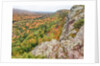 A view from summit peak of Lake of the Clouds looking into the Big Carp River Valley in autumn at Po by Anonymous