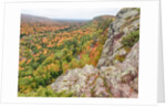 A view from summit peak of Lake of the Clouds looking into the Big Carp River Valley in autumn at Po by Anonymous
