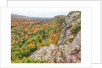A view from summit peak of Lake of the Clouds looking into the Big Carp River Valley in autumn at Po by Anonymous