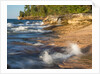 Small waterfall along the edge of Miner's beach at Lake Superior in Pictured Rocks National Seashore by Anonymous
