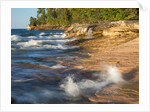 Small waterfall along the edge of Miner's beach at Lake Superior in Pictured Rocks National Seashore by Anonymous