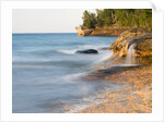 Small waterfall along the edge of Miner's beach at Lake Superior in Pictured Rocks National Seashore by Anonymous