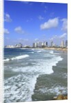 The beach near the Old Jaffa.Tel Aviv on the background. by Anonymous