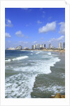 The beach near the Old Jaffa.Tel Aviv on the background. by Anonymous