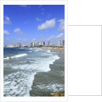 The beach near the Old Jaffa.Tel Aviv on the background. by Anonymous