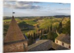Air view of the old town by drone by Anonymous