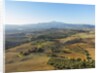 Drone air view of the town and Val d'Orcia by Anonymous