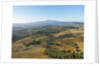 Drone air view of the town and Val d'Orcia by Anonymous