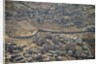 Aeriel view of the wall dividing Israel from the West Bank to prevent terror attacks by Anonymous