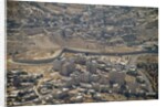 Aeriel view of the wall dividing Israel from the West Bank to prevent terror attacks by Anonymous