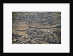 Aeriel view of the wall dividing Israel from the West Bank to prevent terror attacks by Anonymous