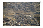 Aeriel view of the wall dividing Israel from the West Bank to prevent terror attacks by Anonymous