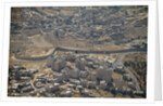Aeriel view of the wall dividing Israel from the West Bank to prevent terror attacks by Anonymous