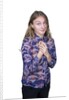 Portrait of teenage girl (16-17) on white background by Anonymous