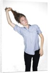 Woman pulling hair by Anonymous