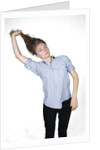 Woman pulling hair by Anonymous
