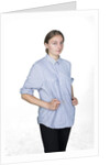 Woman with hands on hips by Anonymous