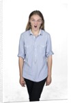 Woman pulling funny face by Anonymous
