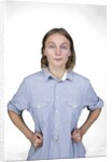Woman with hands on hips by Anonymous