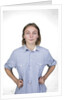 Woman with hands on hips by Anonymous