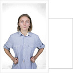Woman with hands on hips by Anonymous