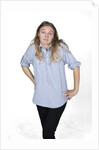 Woman with hands on hips by Anonymous