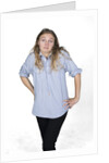 Woman with hands on hips by Anonymous