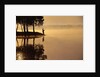Man Fishing at Lake by Anonymous