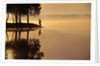 Man Fishing at Lake by Anonymous