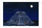 Pyramid of the Magician at Night by Anonymous
