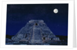 Pyramid of the Magician at Night by Anonymous