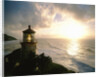 Lighthouse Overlooking Sunset by Anonymous