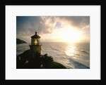 Lighthouse Overlooking Sunset by Anonymous