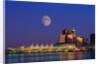 Moon Over Vancouver and Coal Harbor by Anonymous