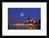 Moon Over Vancouver and Coal Harbor by Anonymous