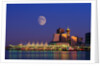 Moon Over Vancouver and Coal Harbor by Anonymous