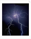 Lightning at Night by Anonymous