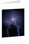 Lightning at Night by Anonymous