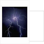 Lightning at Night by Anonymous
