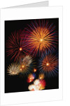 Night Sky Filled with Fireworks by Anonymous