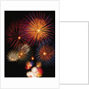 Night Sky Filled with Fireworks by Anonymous