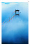 Golden Gate Bridge in Fog by Anonymous