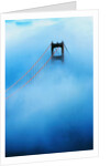 Golden Gate Bridge in Fog by Anonymous