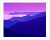 Great Smoky Mountains Under a Purple Sky by Anonymous