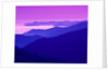 Great Smoky Mountains Under a Purple Sky by Anonymous