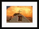 Church Bell and Cross at Twilight by Anonymous