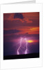 Lightning Storm at Sunset by Anonymous